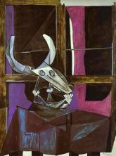 Haga click para ver la imagen ampliada still life with steer's skull.jpg